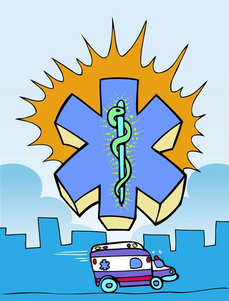 Ambulância — Vetor de Stock