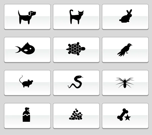 Иконы для домашних животных — стоковый вектор