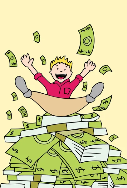 Pile of Cash — Stock Vector