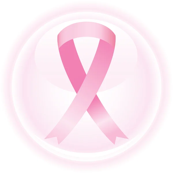 Pink Ribbon ikon — Stock Vector
