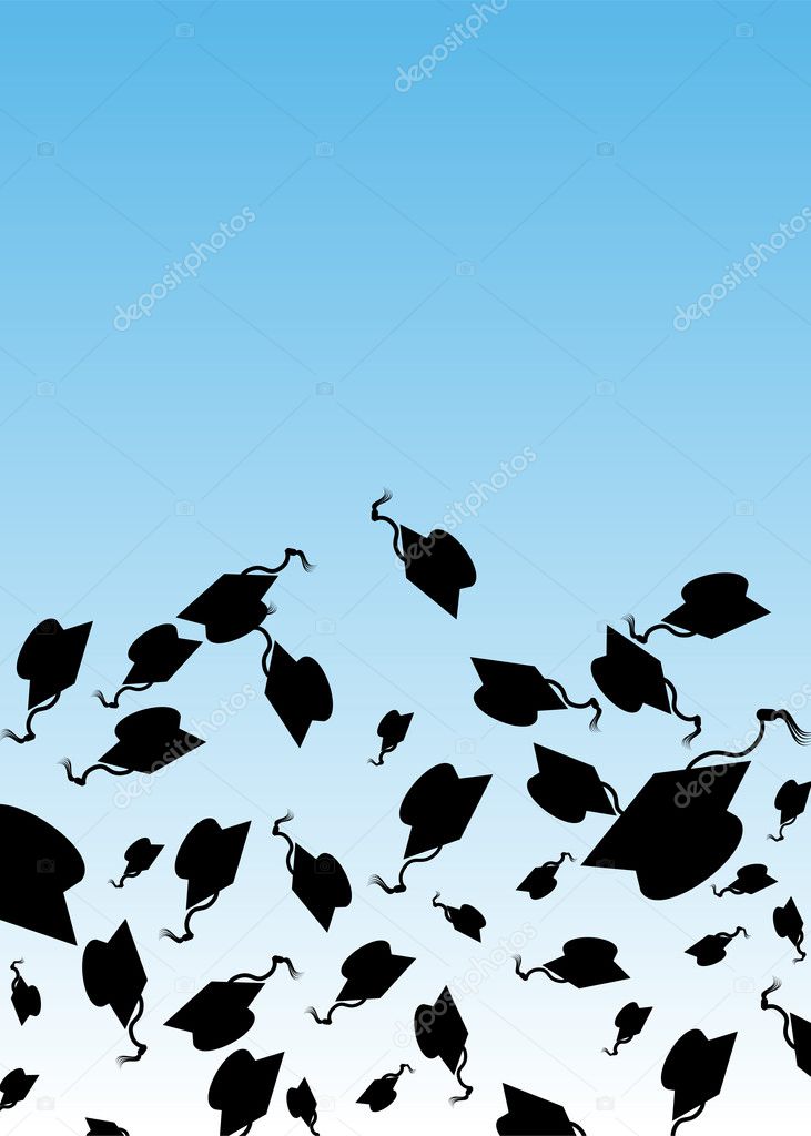 Graduation Hat Toss