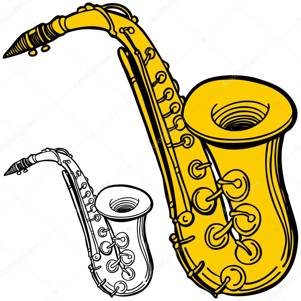 Saxophone — Stock Vector © cteconsulting #3984432