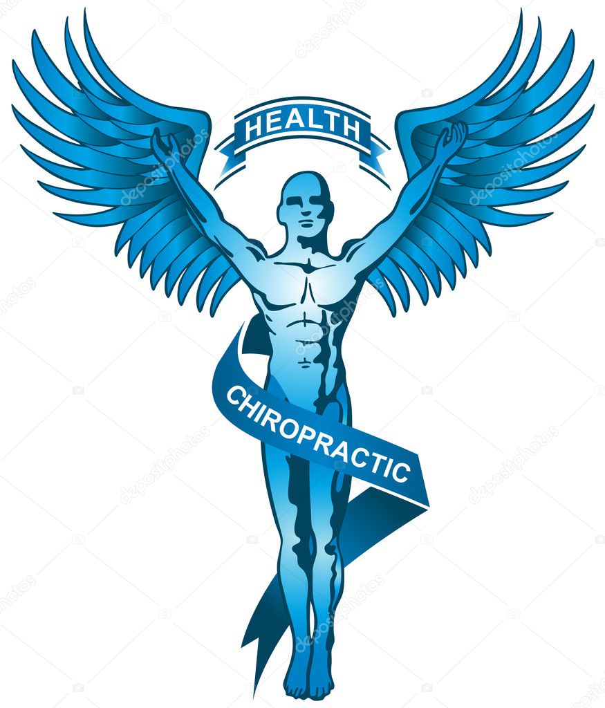 Chiropractic Symbol - Blue