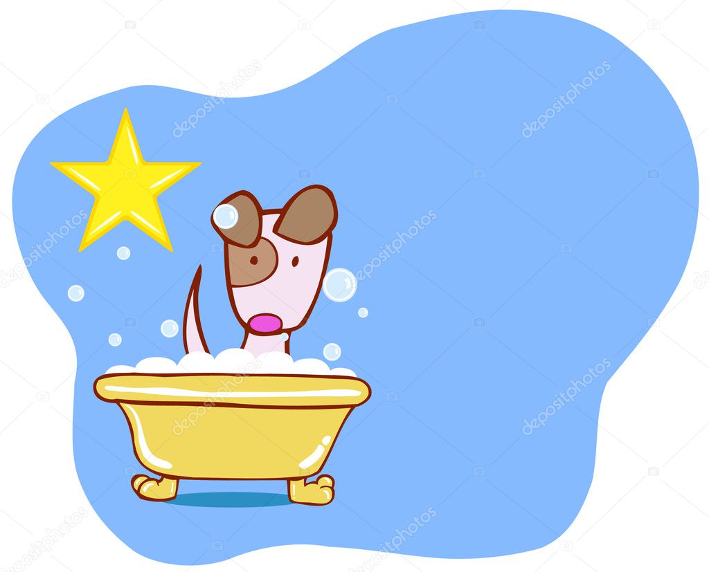 Dog Bath Star - Puppy