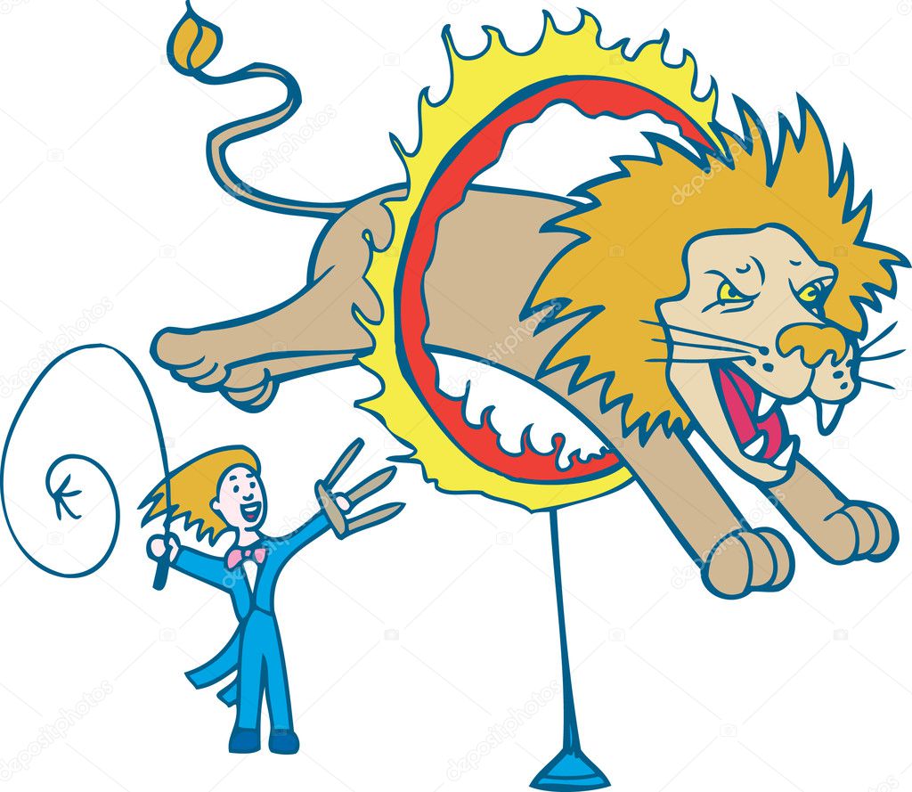 Lion Tamer Stock Vector Image by ©cteconsulting #3989189