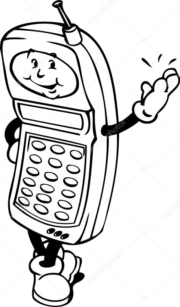 Cartoon Cell Phone Stock Vector Image By C Cteconsulting