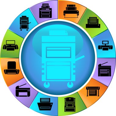 Printer Icons clipart