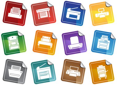 Printer Icons clipart