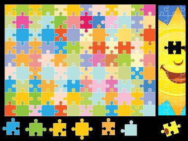 Sunshine Puzzle Pieces clipart