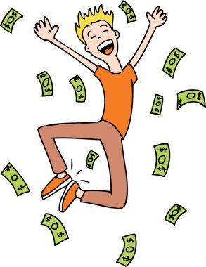 Raining Money clipart