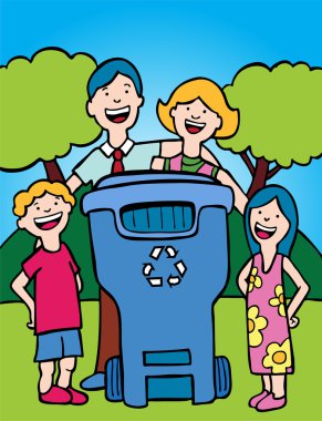 Family Recycling clipart