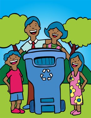 Family Recycling clipart