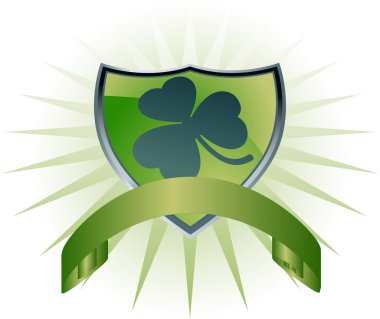 Shamrock Shield clipart