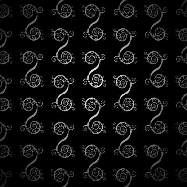 Pattern with Black Background clipart