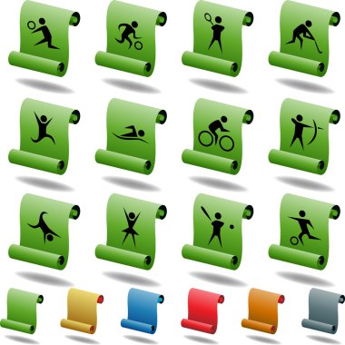 Athlete Icons clipart