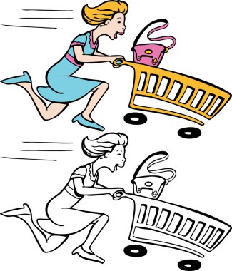 Fast Shopper clipart