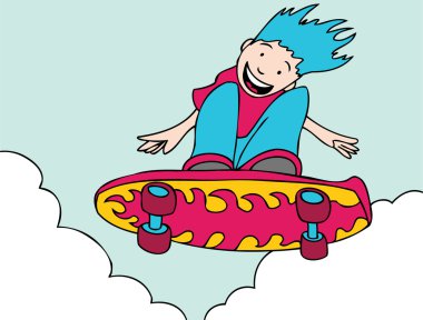 Skateboard Jump clipart