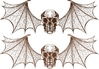 Winged Skeletons clipart