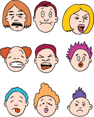 Sour Faced clipart