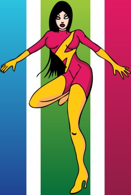 Sexy Superhero clipart