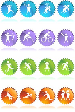 Athletic Glossy Buttons - Seal clipart