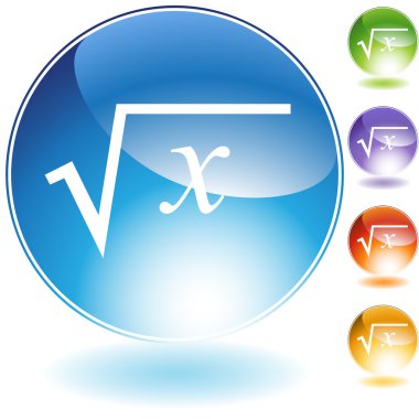 Square Root Crystal Icon clipart