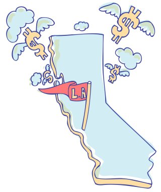 California Economics clipart