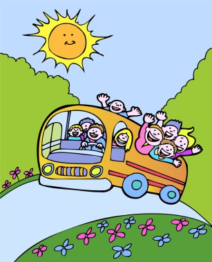 Sunshine Bus clipart