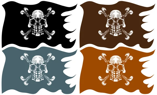 Pirate Flags — Stock Vector