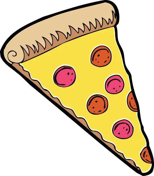 Tranche de pizza — Image vectorielle