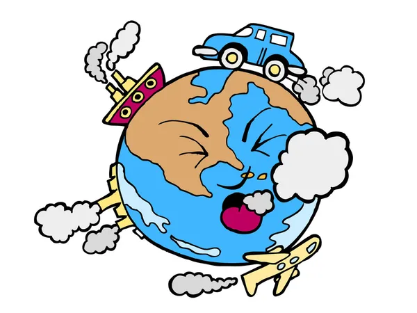 Παγκόσμια ρύπανση — Διανυσματικό Αρχείο