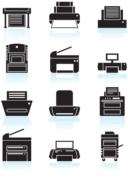 Icônes d'imprimante — Image vectorielle