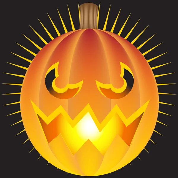 Evil pumpkin — Stock Vector
