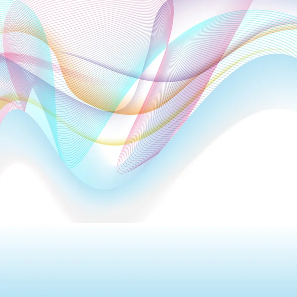 Fond de vague pastel — Image vectorielle