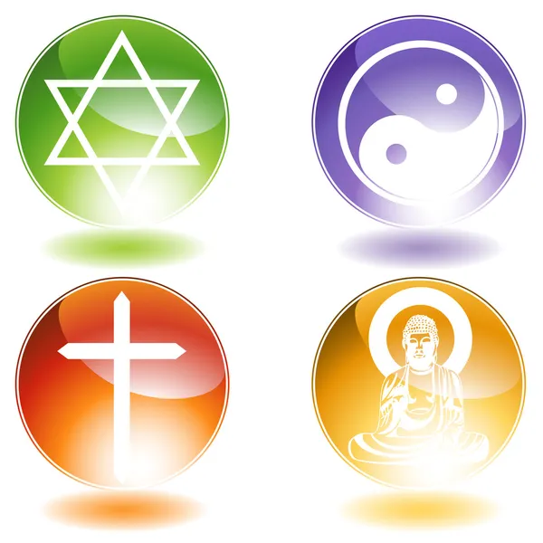 Θρησκευτικές κουμπιά — Διανυσματικό Αρχείο