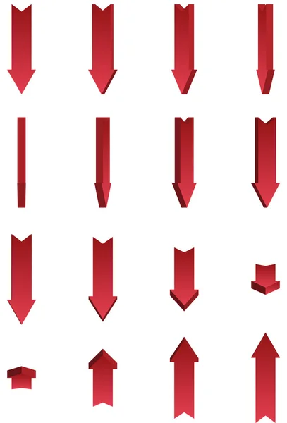 빨간색 화살표 — 스톡 벡터