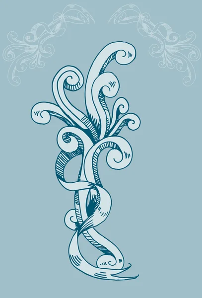 Élément de serpent royal — Image vectorielle