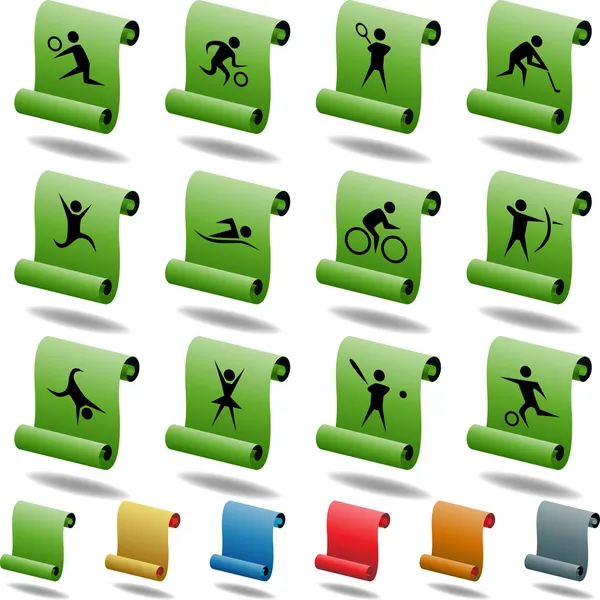 Atleet pictogrammen — Stockvector