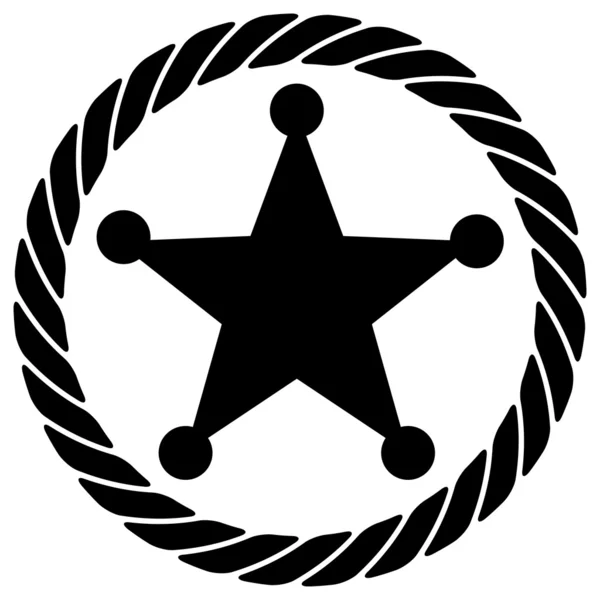 Corde avec étoile — Image vectorielle