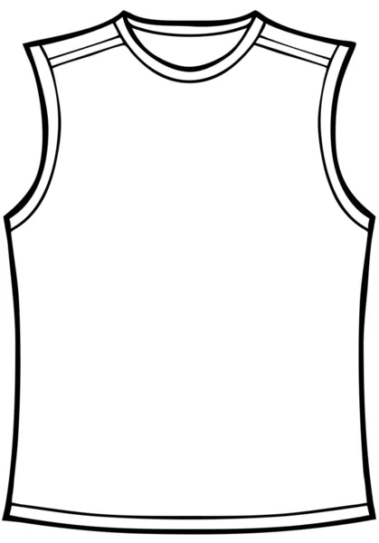 Рубашка без рукавов — стоковый вектор