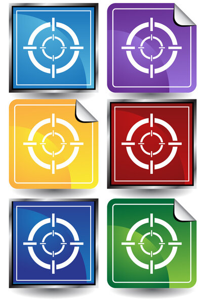 3D Sticker Set - Target