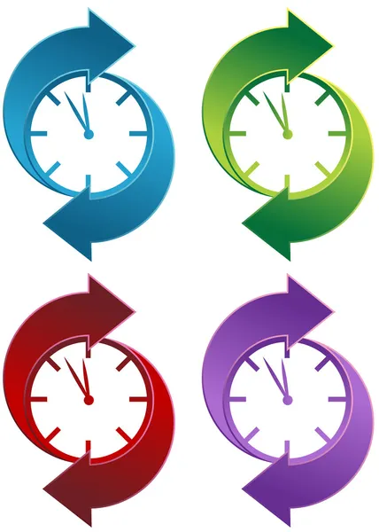 Νηματοποίηση ρολόι — Διανυσματικό Αρχείο