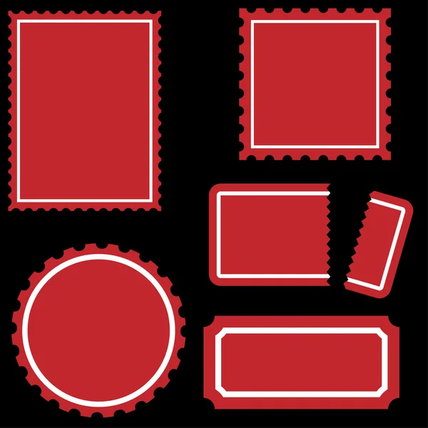 Set di francobolli — Vettoriale Stock