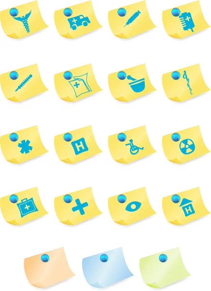 stock vector Medical Icon Set - Sticky