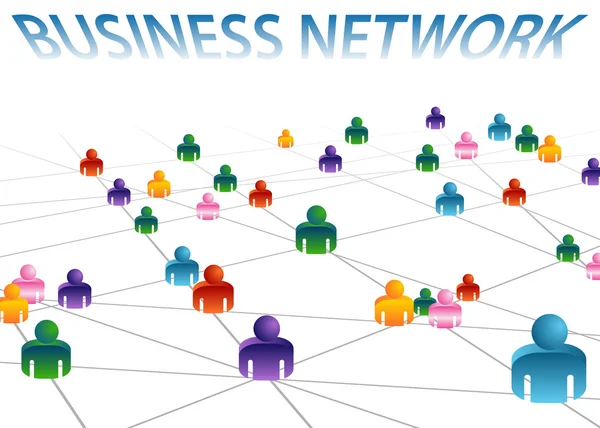 ビジネス ネットワーク — ストックベクタ
