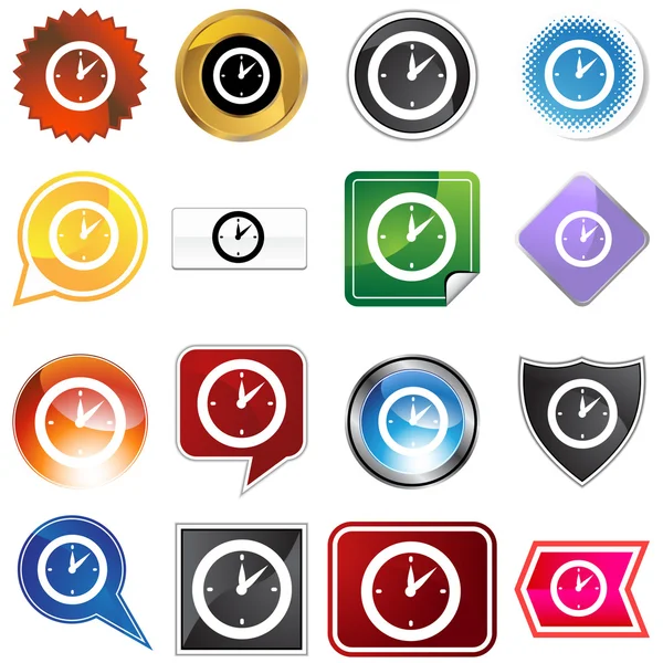 Óra időzítő különböző Icon Set — Stock Vector