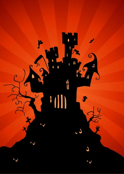 Strašidelný hrad — Stockový vektor