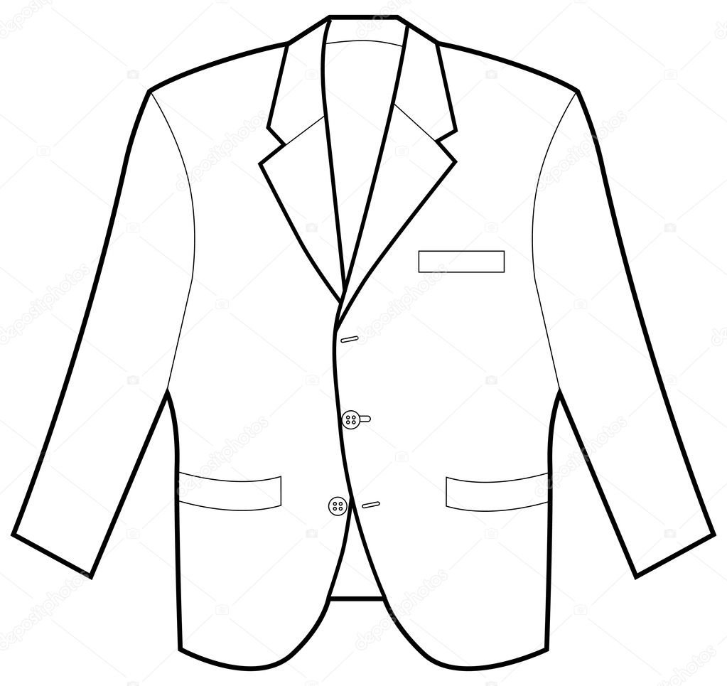 Suit Jacket Blazer Sport Jacket Stock Illustration - Download