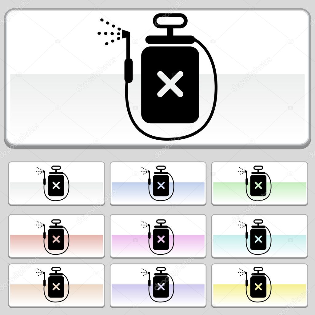 Square web buttons - Spray