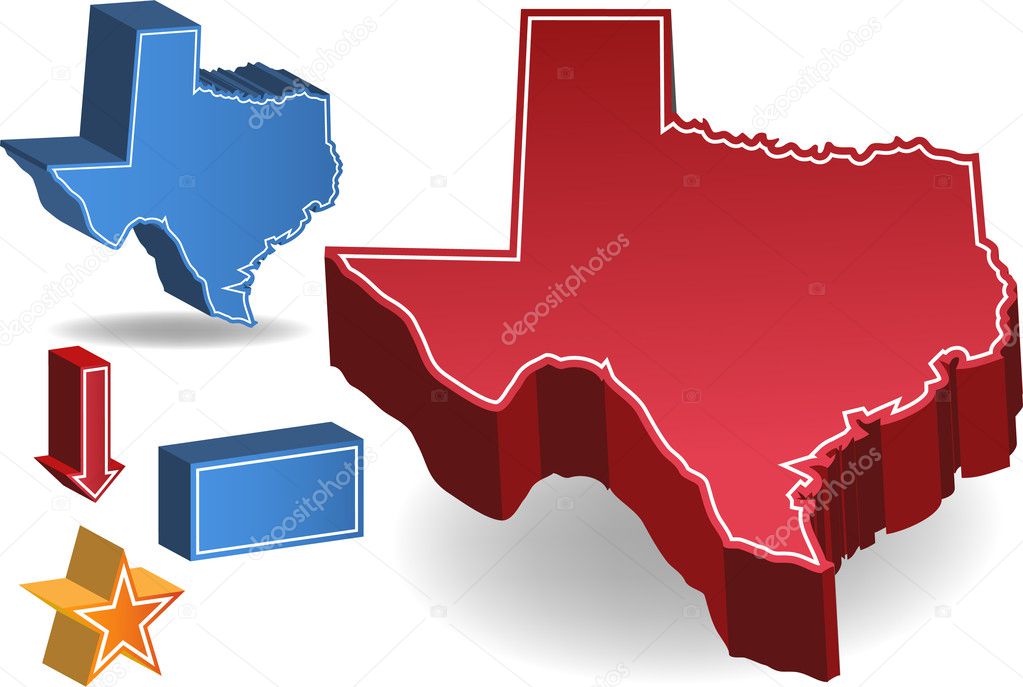 Texas 3D Stock Vector by ©cteconsulting 3991007